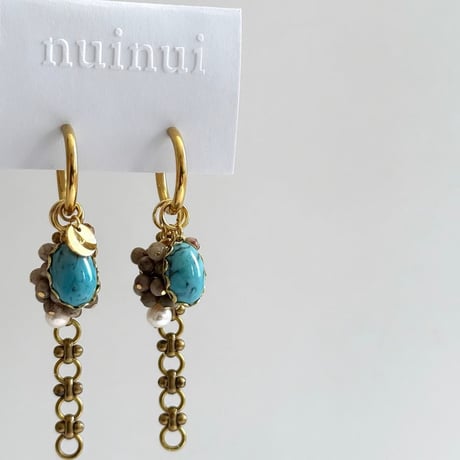 otona no turquoise pierce／earring