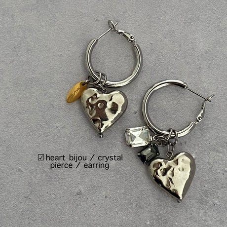 heart bijou pierce／earring