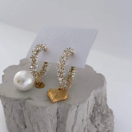 love pearl pierce／earring