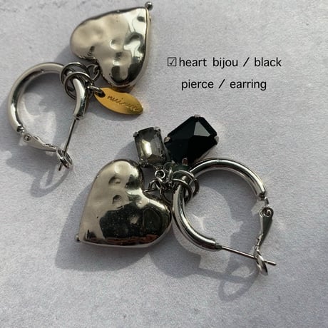 heart bijou pierce／earring