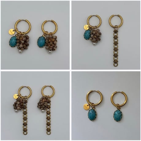 otona no turquoise pierce／earring