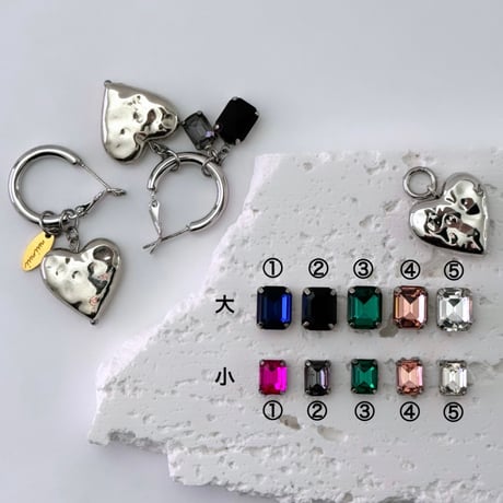 heart bijou pierce／earring