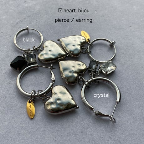heart bijou pierce／earring