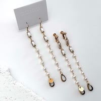 vintage pearl pierce／earring