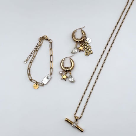 moon star pierce／earring