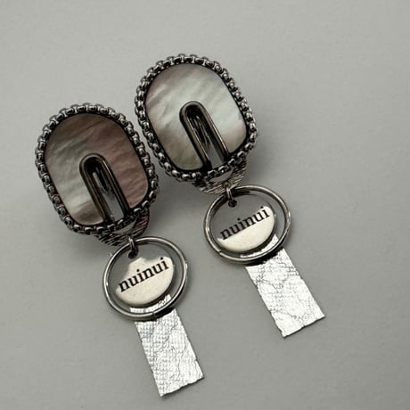 black lip perl oyster pierce／earring