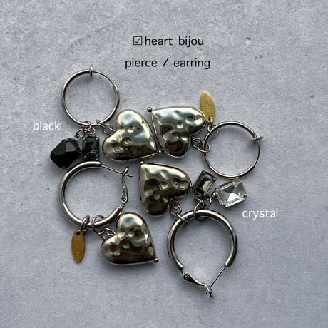 heart bijou pierce／earring