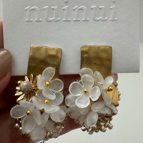 omamori flower pierce／earring