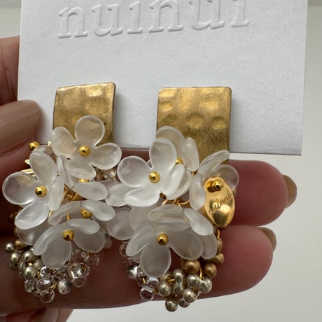 omamori flower pierce／earring