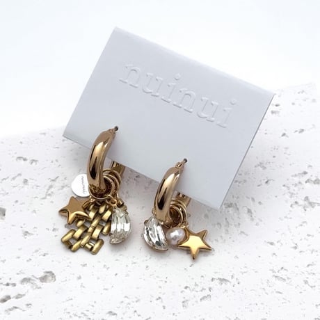 moon star pierce／earring