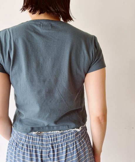 T262-ST04 / embroidery slim tee