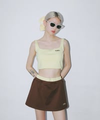 T261-SW03 / embroidery swimwear culottes skirt