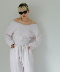 T251-CS02 / off the shoulder sweat tops