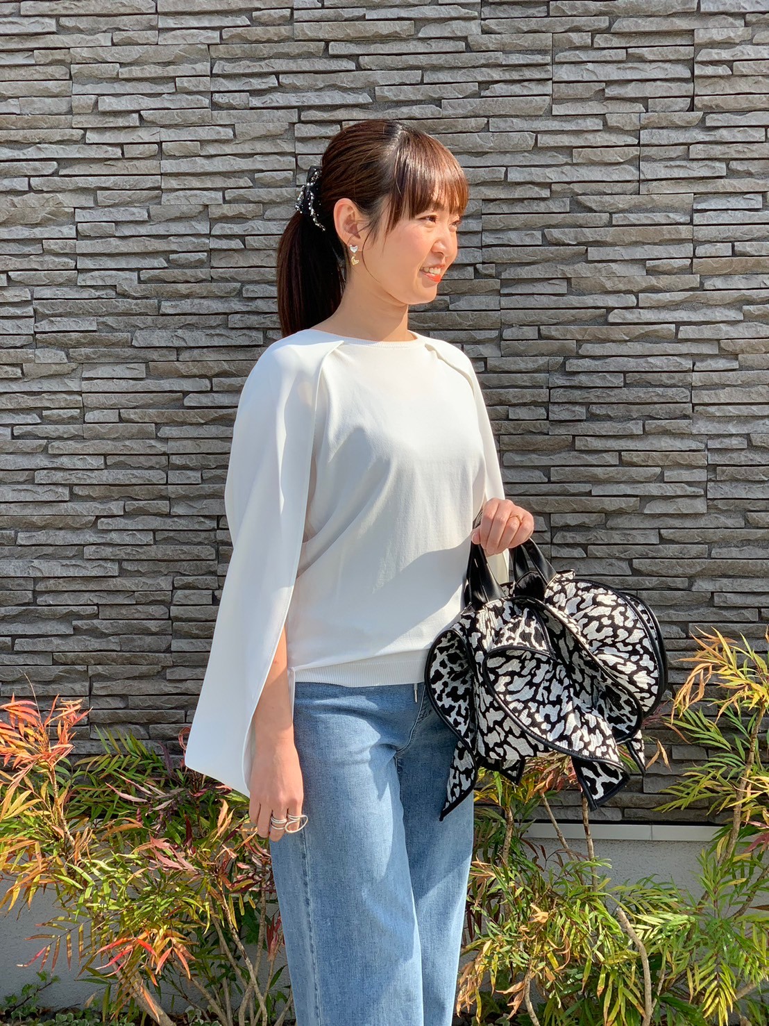 ROSIEE ロージー ケープ風の上品モード見えニット | selectshop natura