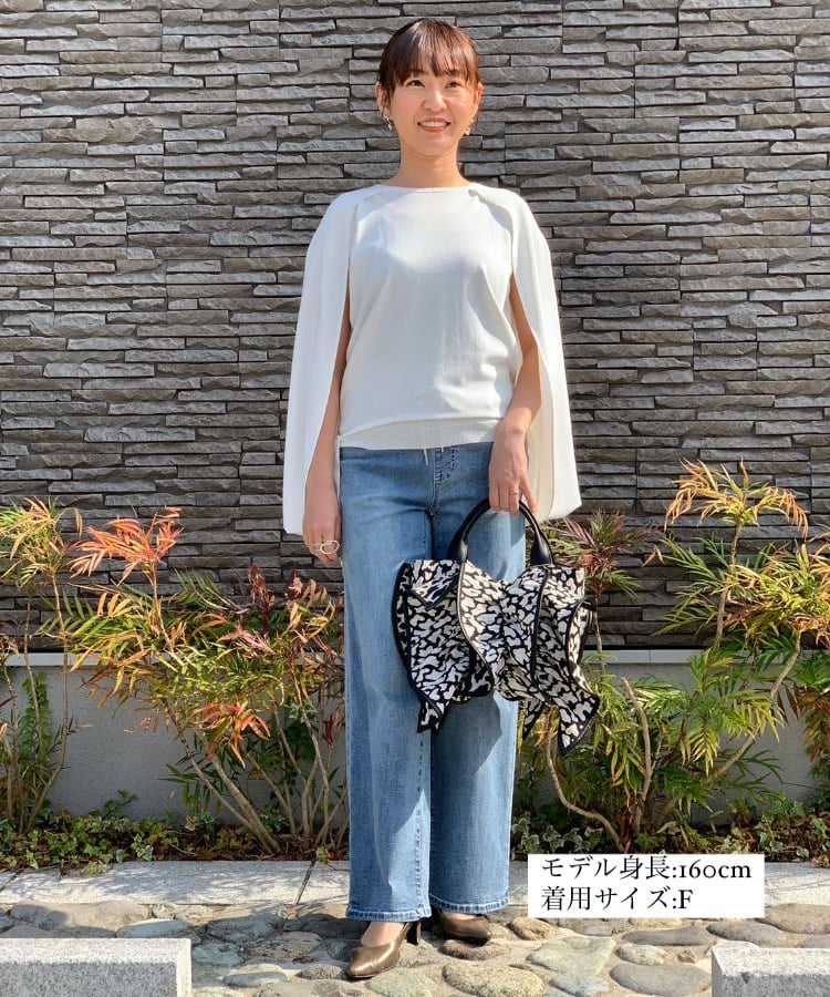 ROSIEE ロージー ケープ風の上品モード見えニット | selectshop natura