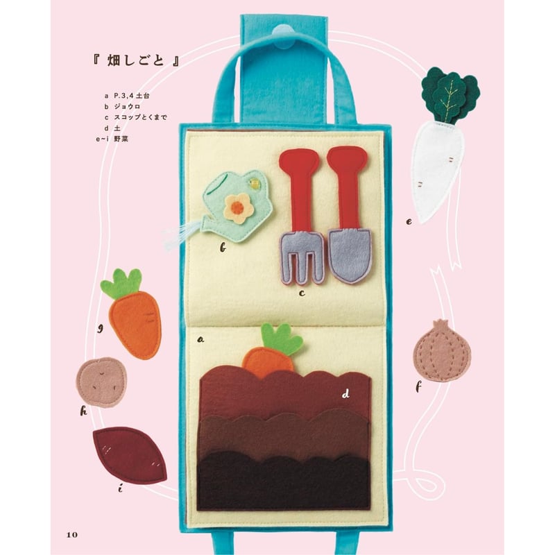 フェルトで作る、おままごとの布絵本 | SUNFELT