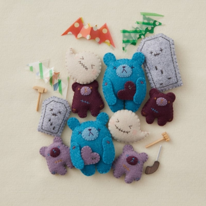 らページ　フェルトマスコット 季節を楽しむ かわいいフェルトのマスコット(書籍) | SUNFELT