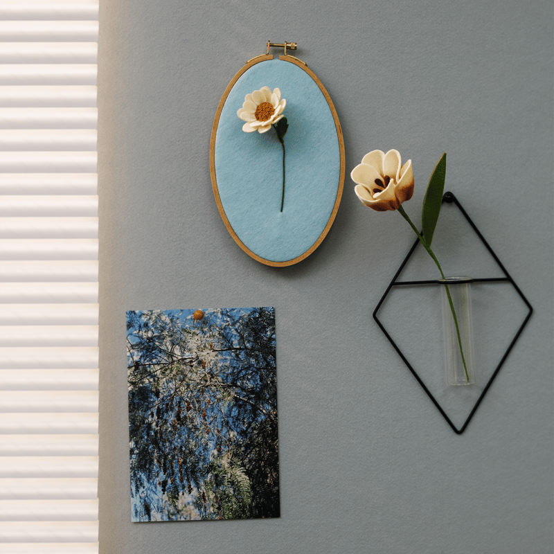 ピュアウール100でつくる インテリアフェルトフラワー | SUNFELT