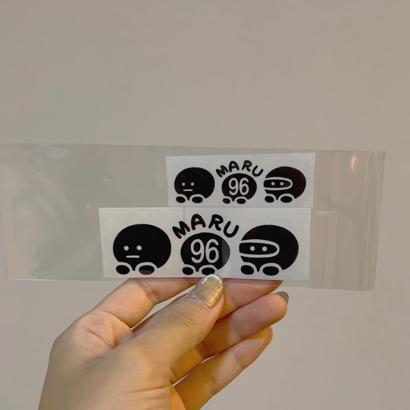 くろまるカッティングロゴステッカー【黒】 | Kuromaru's STORE