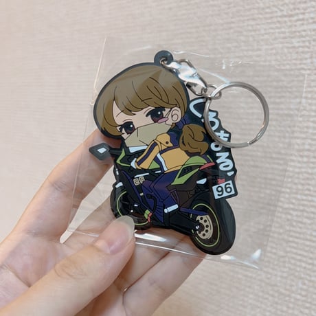 跨るくろまるラバーストラップ