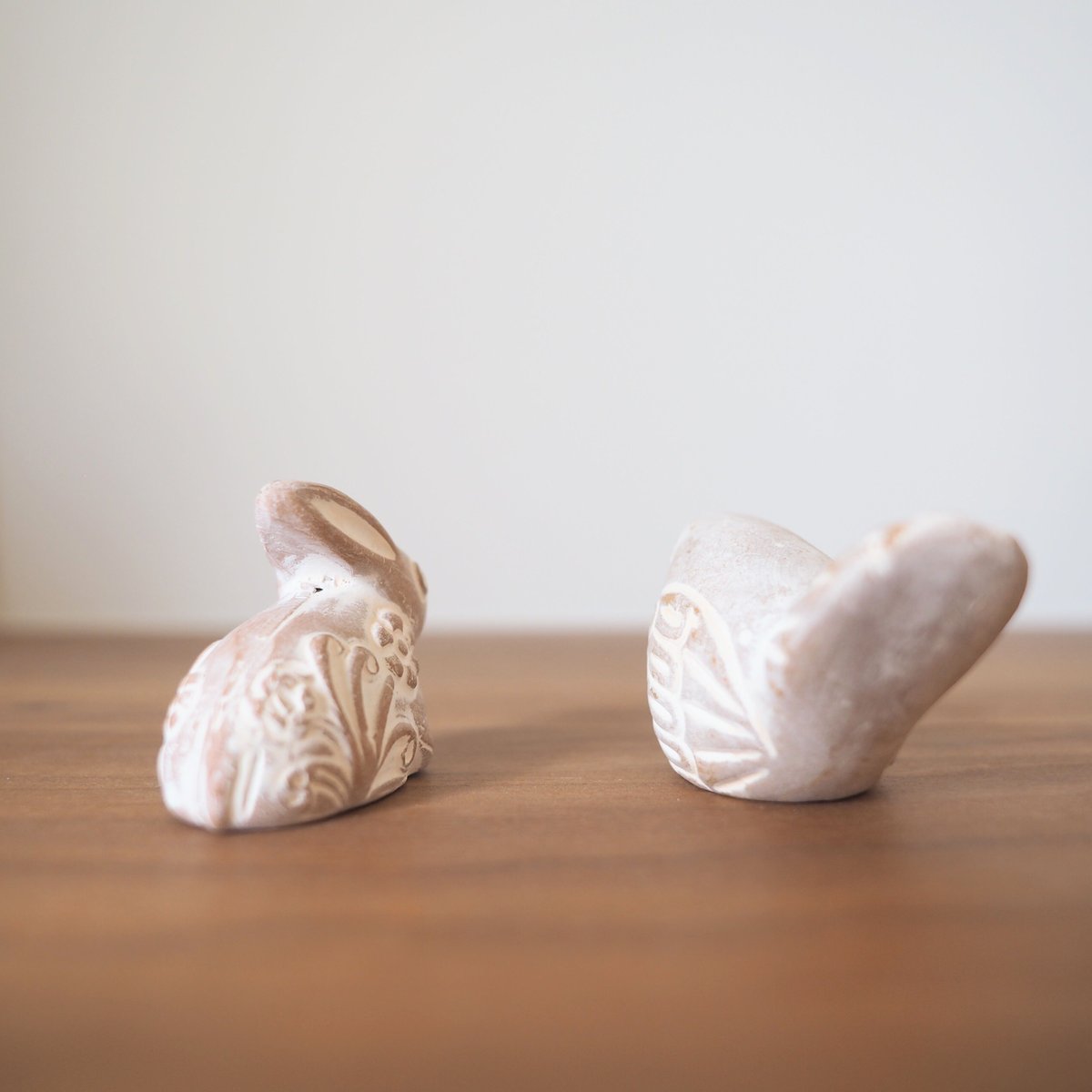テラコッタの置物(ウサギ・鳥) | Pianerottolo