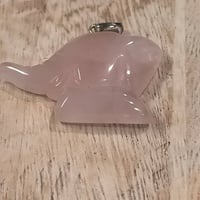 ローズクオーツ　（ゾウ）　ペンダントトップ