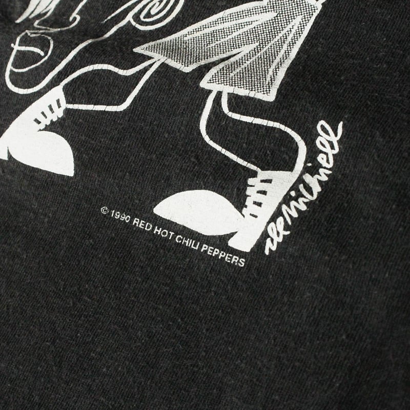 トップス 90's RED HOT CHILI PEPPERS PICASSO GIANT Vintage 1990 Red Hot Chili Peppers Shirt Giant USA Faded