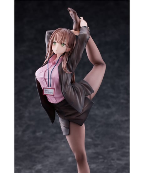 意外と体が柔らかい会社に行きたくないOLちゃん ピンクVer. 1/6 完成品フィギュア