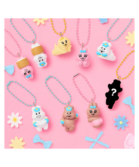 【予約】おぱんちゅうさぎ×んぽちゃむ チョコがけビスケット マスコットつき　10個入1BOX　［バンダイ］