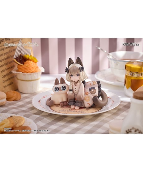 DLCシリーズ ティータイムキャッツ×シャム猫あずきさん 友情コラボ限定セット 完成品フィギュア　［RIBOSE］