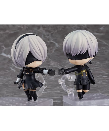ねんどろいど NieR:Automata 2B（ヨルハ二号B型）/9S（ヨルハ九号S型）/A2（ヨルハA型二号）　全３種　塗装済み可動フィギュア　［スクウェア・エニックス］