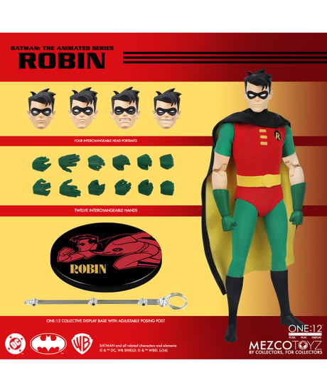 【予約】ワン12コレクティブ/ バットマン アニメイテッド シリーズ: ロビン 1/12 アクションフィギュア　［メズコトイズ］