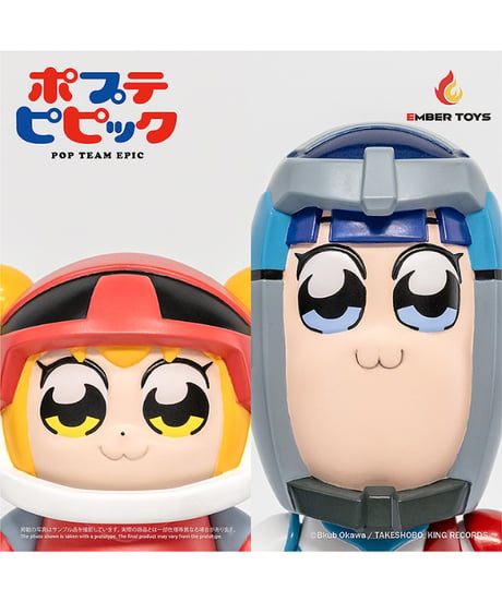 【予約】Chibi Creature ポプ子 & ピピ美 Spacesuit Ver.　塗装済みソフビフィギュア　ポプテピピック　［エンバートイズ］