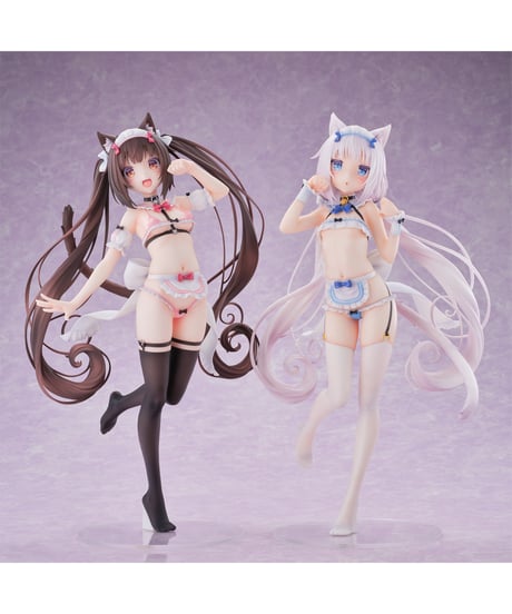 【予約】ネコぱら バニラ マイクロビキニメイド-DX Edition-　1/5.5　塗装済み完成品　［オーキッドシード］