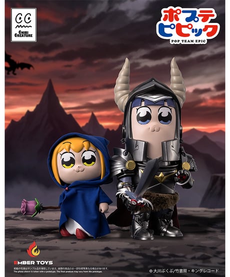 【予約】Chibi Creature ポプ子 & ピピ美 Shining Shoulder Ver.　塗装済みソフビフィギュア　ポプテピピック　[エンバートイズ]
