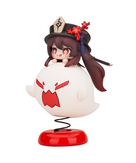 原神 胡桃 ちびキャラゆらゆらスタンド（再販）　PVC＆ABS製塗装済み完成品　［APEX-TOYS］