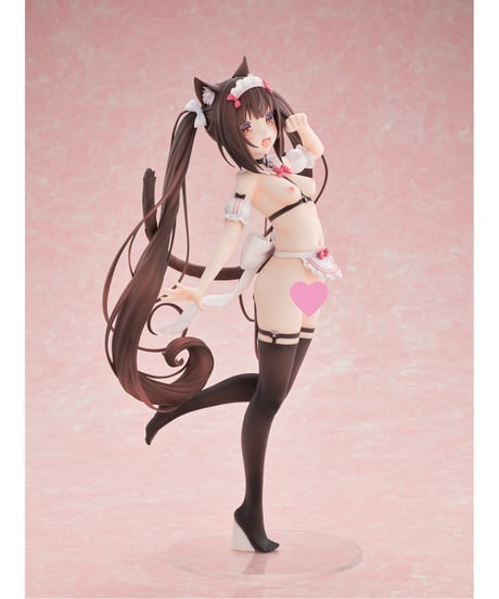 【予約】ネコぱら ショコラ マイクロビキニメイド-DX Edition-　1/5.5　塗装済み完成品　［オーキッドシード］