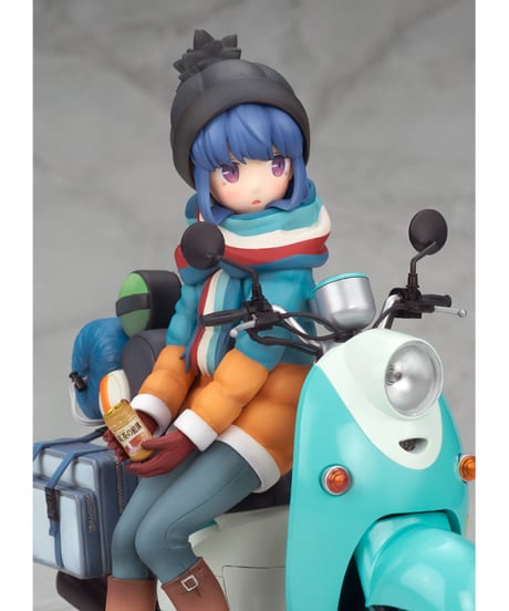 【予約】志摩 リン with スクーター【再販】　1/10スケール　PVC&ABS製塗装済完成品　ゆるキャン△　［アルター］