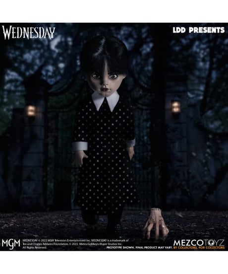 【予約】【再生産】リビングデッドドールズ/ Netflix Wednesday: ウェンズデー・アダムス with ハンド　［メズコトイズ］