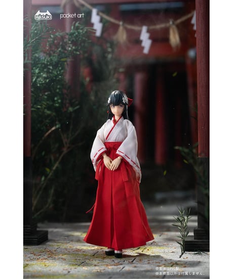 pocket artシリーズ PA005 退魔巫女 ツバキ 1/12 完成品アクションフィギュア