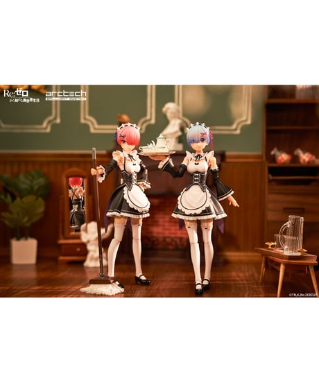ARCTECH可動シリーズ Re:ゼロから始める異世界生活 ラム＆レム セット　1/8　塗装済み完成品　［APEX-TOYS］