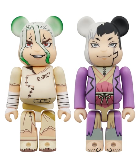 Dr.STONE　BE＠RBRICK 石神千空 & あさぎりゲン 2PCS SET　［メディコム・トイ］