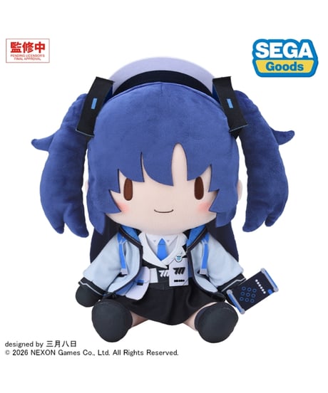 【予約】ブルーアーカイブ　 ユウカ　ふわぷち　ぬいぐるみ（Ｌ）　[セガ フェイブ]