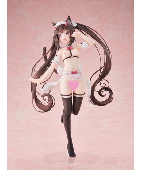 【予約】ネコぱら ショコラ マイクロビキニメイド-DX Edition-　1/5.5　塗装済み完成品　［オーキッドシード］