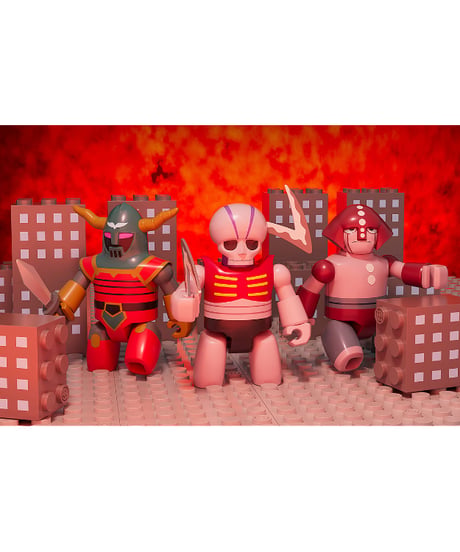 BRICKROID 機械獣セット①　塗装済み可動フィギュア　マジンガーZ　[グッドスマイルカンパニー]