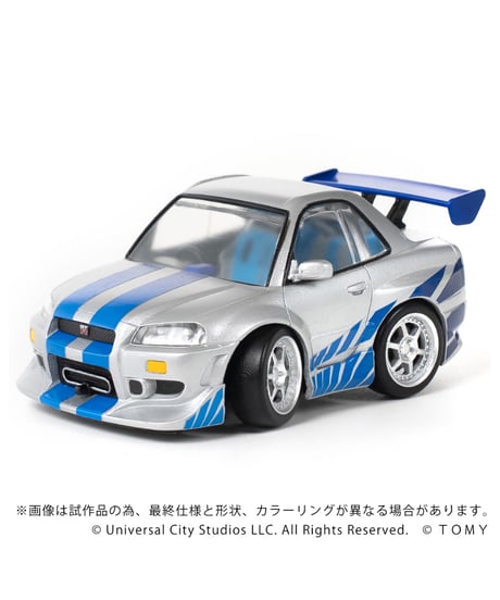 【予約】【送料無料】Qビレッジ QV-02 ワイルド・スピード NISSAN SKYLINE GT-R (R34)　［タカラトミー］