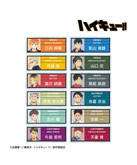 ハイキュー!!トレーディング Ani-Art 第5弾 アクリルネームプレート　１２個入り１BOX