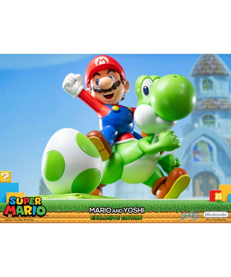 【予約】スーパーマリオシリーズ/ マリオ＆ヨッシー スタチュー エクスクルーシブ エディション　［ファースト4フィギュア］