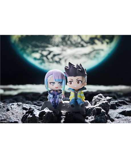 Qset+ デイビッド & ルーシー-To The Moon　サイバーパンク エッジランナーズ　プラスチック製 塗装済み完成品