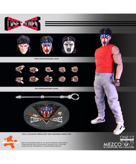 ワン12コレクティブ/ TMNT ティーンエイジ・ミュータント・ニンジャ・タートルズ: ケイシー・ジョーンズ 1/12 アクションフィギュア ［メズコトイズ］